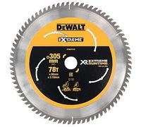 DeWalt DT99576-QZ - Hojas para Sierra Circular Estacionaria XR Extreme RUNTIME 305mm x 30mm 78D 7º
