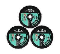 Hoja de Sierra Circular HSS - 3pcs 72T 75mm x 10mm Disco de Corte para Cortar Metal Blando,Cobre,Aluminio,Madera,Plástico,LEKOMESH