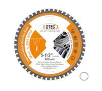 Hoja De Sierra Circular TCT Dics De Corte De Metal 165MM Con 20MM Arbor, 48T Con Punta De Carburo De Tungsteno Hoja De Sierra Circular para Metal Hierro Acero Inoxidable BGTEC