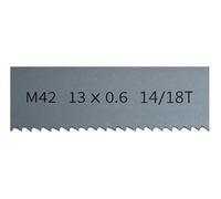 Hoja de sierra de banda M42 bimetálica de 1/2 "para carpintería, 1140-2930mm x 13mm x 0,6mm, con hoja de sierra de cinta de 6-14tpi, 1 ud.(Length 1840mm)