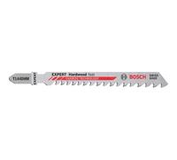 Bosch Hojas de sierra de calar Expert Hardwood T144DHM 3x – 100 mm corte recto, madera dura, plata