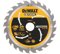 Hoja de sierra DeWALT (ideal para sierras FLEXVOLT), 190 x 30 mm, 24 dientes DT99562