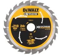 Hoja de sierra DeWALT (ideal para sierras FLEXVOLT), 210 x 30 mm, 24 dientes DT99565