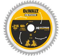 Hoja de sierra DeWALT (ideal para sierras FLEXVOLT), 216 x 30 mm, 60 dientes DT99570