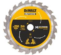 Hoja de sierra DeWALT (ideal para sierras FLEXVOLT) 250 x 30 mm, 24 dientes DT99571
