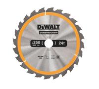 Hoja de sierra DeWALT (ideal para sierras FLEXVOLT) ATB 10°, 250 x 30 mm, 24 dientes DT1956