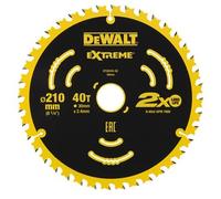 Hoja de sierra DeWALT (para DWE7485, DT20433) 210 x 30 mm, 40 dientes, ATB 7° DT20433