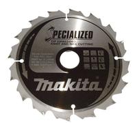 Hoja de sierra MAKITA madera SPECIALIZED con dientes avellanados 190x2x30 mm 16 dientes B-33059