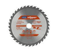Hoja de sierra norton clipper 235 mm (2,8 / 1,8), corte para madera y