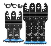Hoja de Sierra Oscilante de Dientes Japoneses, Aicoya 5 Cuchillas Oscilantes de Borde de Arco, Corte Limpio para Madera, Plástico
