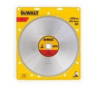 Hoja de sierra para corte de acero DeWALT 355 x 25,4 mm 90 dientes DT1927
