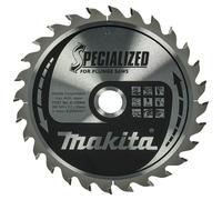 Hoja de sierra para madera MAKITA SPECIALIZED 165x2,2x20 mm 28 dientes para sierras de inmersión B-33009