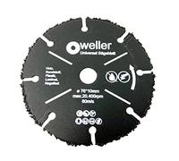 Hoja de sierra universal para madera laminada y plástico, 76 x 10 mm, para amoladora angular inalámbrica de 10,8 12 V