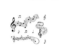 Hoja De Símbolos Musicales Pegatinas De Tatuaje Impermeables Unisex De Moda Versátil