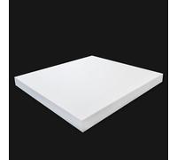 Hoja de tablero de PTFE blanco, placa de Polytef gruesa de 0,2-30mm for mecanizado, resistencia a altas temperaturas, superficie antiadherente, 1 ud.(100x200x10mm)