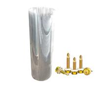 Hoja de techo de policarbonato transparente para cochera e invernadero, impermeable, personalizable, fácil de doblar, incluye tornillos de 0,8 x 8 m, paneles para protección al aire libre