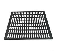 Hoja de ventilación perforada en aleación de aluminio para una mejor circulación del aire y prevención de humedad en varias áreas de almacenamiento cerradas (negro, 300 x 400 mm)