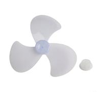 Hoja de ventilador de 16 pulgadas compatible con ventiladores de escritorio y pedestal, viene con cubierta de tuerca para una fácil instalación y mantenimiento (hoja del ventilador + tuerca)