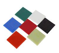 Hoja de vidrio cuadrada multicolor para horno microondas accesorios manualidades joyería Diy suministros para fusión