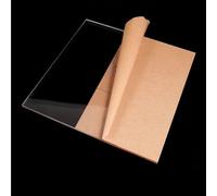 Hoja de vidrio orgánico de plástico, tablero acrílico transparente de 30x40cm, espesor 2 3 4 5mm, Panel acrílico liso for soportes de estantes(2.5mm)