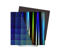 Hoja H1H Texturizada de Doble Cara de 310x310 Mm, Raya de Arco Iris Flexible+Placa de Construcción Magnética Phantom H1H para CR-10 CR-10S