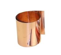 Hoja/lámina/tira de metal de latón H62, flexible, 0,1-1 m de largo, for manualidades y proyectos eléctricos, 1 pieza(Red,0.04x100x100mm)