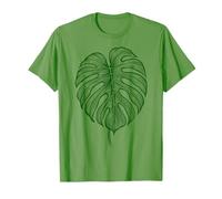 Hoja Monstera Ornamental Estructura Floral Naturaleza Camiseta