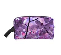 Hoja Morada, Bolsa de Maquillaje Bolsa de cosméticos Bolsa de artículos de tocador de Viaje portátil Organizador de Bolsa de Maquillaje