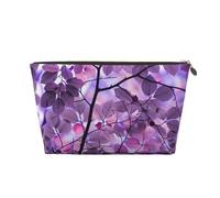 Hoja Morada, Bolsa de Maquillaje Bolsa de cosméticos Bolsa de artículos de tocador de Viaje portátil Bolsa de artículos de tocador