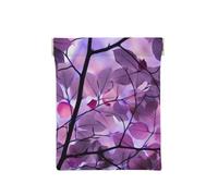 Hoja Morada, Squeeze Top Wallet Bolsa de Almacenamiento para Mujer Monedero pequeño Bolsa de Cambio