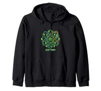 Hoja Orbita Naturaleza Energía Planta Atómica Concepto Sudadera con Capucha