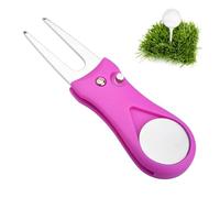 Hoja plegable con horca de golf - Herramienta Divot con indicador magnético de bola | Herramienta Divot de golf y marcador de bolas | Herramienta de reparación de hoyos de golf | Herramienta de