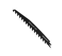 Hoja recíproca de aleación de 1 pieza, hoja de corte de sierra de sab.le for proyectos de madera de ladrillo rojo corte de cemento de piedra(Black,22.5cm)