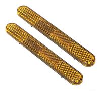 Hoja reflectante reflectora amarilla, cinta adhesiva de seguridad para el lado trasero, scooter eléctrico, bicicleta, visibilidad nocturna, tira de calcomanías (B)