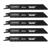 Hoja Sierra Sable Para Metales 152 mm. 18 Tpi. 5 Piezas. Sierra Hierro Aluminio, Cobre, Plastico