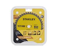 STANLEY STA13105-XJ - Hoja TCT. ø 160x16 mm. 40 dientes positivos ATB. Corte fino y a contra veta en todo tipo de madera y aglomerado.