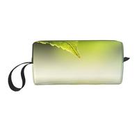Hoja Verde Reflejando En El Agua del Río, Bolsa de Maquillaje Bolsa de cosméticos Bolsa de artículos de tocador de Viaje portátil Bolsa de Maquillaje