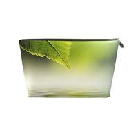 Hoja Verde Reflejando En El Agua del Río, Bolsa de Maquillaje Bolsa de cosméticos Bolsa de artículos de tocador de Viaje portátil Bolsa de artículos de tocador