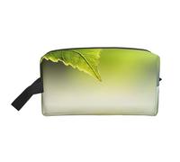 Hoja Verde Reflejando En El Agua del Río, Bolsa de Maquillaje Bolsa de cosméticos Bolsa de artículos de tocador de Viaje portátil Organizador de Bolsa de Maquillaje