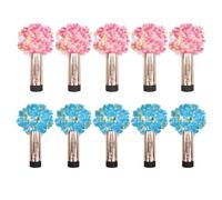 Hojalis 10 cañones de confeti para revelación de género, 11 cm, biodegradables, cañón de papel para revelación de género, boda, cumpleaños, graduación, baby shower, aniversario, Navidad (rosa y azul)