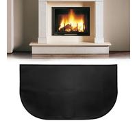 Hojalis Alfombra Ignífuga para Chimenea, 102 * 50CM Tapete Ignífugo para Chimenea, Alfombrilla Ignífuga para Proteger el Suelo de Chispas, Alfombra ignífuga Multicapa, para Estufas Leña