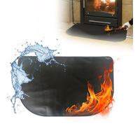 Hojalis Alfombra Ignífuga para Chimenea, 105 X 60 cm Chimenea Estera Ignífugo, Tapetes para Chimenea, Alfombrilla Ignífuga para Proteger El Suelo de Chispas (105 X 60 cm)