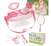 Hojalis Kit Explorador Niños, Caja De Observación De Insectos, Juego De Caza De Insectos con Atrapa Insectos, Red De Mariposas, Lupa Y Pinzas, Aire Libre para 3 4 5 6 7 Años De Edad