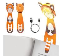 Hojalis Lampara Libro Lectura, Marcador Y Luz De Lectura 2 En 1,3 Colores De Protección Ocular,5 Brillos Continuamente Ajustables,Luz De Libro Para Leer Para Niños,Lámpara De Lectura Recargable Pinza