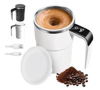 Hojalis Taza De Café Con Agitación Magnética Automática, 380 ml Taza De Café Autoagitable, Recargable Por USB, TAza De Café Automática, TAza De CAfé Eléctrica para CAfé Té Chocolate Caliente Leche