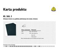 Hojas abrasivas klingspor kl381j, 230mm x 280mm, grano 400, para lijad