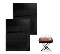 Hojas antiadherentes para horno - Alfombrilla de horno de 9.45 x 13.39 pulgadas, 2 forros de fibra de vidrio | Revestimientos resistentes al calor fáciles de limpiar para microondas eléctrico