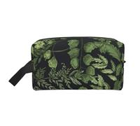 Hojas Botánicas, Bolsa de Maquillaje Bolsa de cosméticos Bolsa de artículos de tocador de Viaje portátil Organizador de Bolsa de Maquillaje