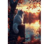 Hojas CaíDas De Gato Puzzle 3000 Piezas, Rompecabezas Adultos Puzzle, Desafiante Puzzles de Decoración Juego de, Entretenimiento Juego Educativo para Toda la Familia, para Regalo Decoración DX0YL7-625