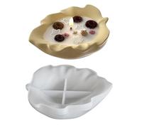 Hojas creativas de silicona para bandejas de resina realistas, manualidades para organizadores, decoración, forma de hojas creativas, bandejas de resina como contenedores, decoración de aspecto